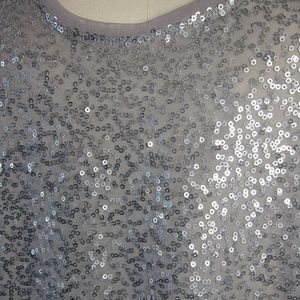 NWT Zara Silver Sequin Tank Mini Dress